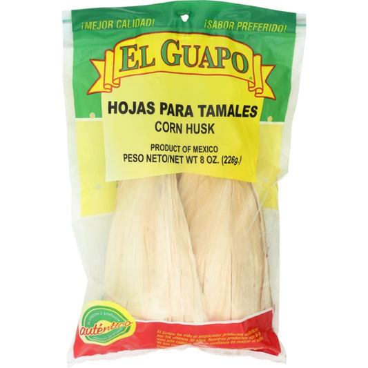 EL GUAPO: Corn Husk Shell 8 OZ (Pack of 3) - Grocery > Cooking & Baking > Crusts Shells Stuffing - EL GUAPO