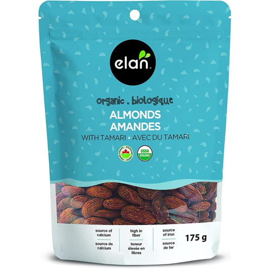 ELAN: Organic Almonds with Tamari 6.2 oz (Pack of 4) - Nuts - ELAN