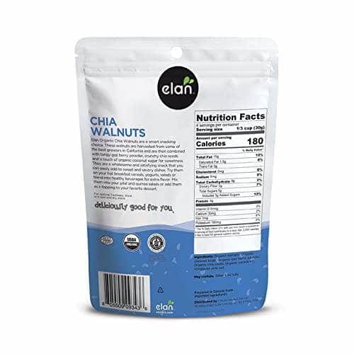 ELAN Grocery > Snacks > Nuts ELAN: Organic Chia Walnuts, 4.5 oz