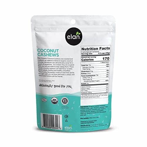 ELAN Grocery > Snacks > Nuts ELAN: Organic Coconut Cashews, 5.6 oz