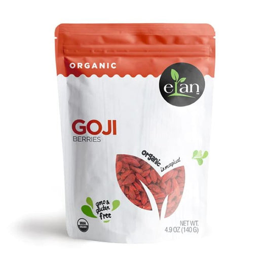 ELAN: Organic Goji Berries 4.9 oz (Pack of 3) - Fruit Snacks - ELAN