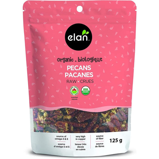 ELAN: Organic Raw Pecans 4.4 oz (Pack of 4) - Nuts - ELAN