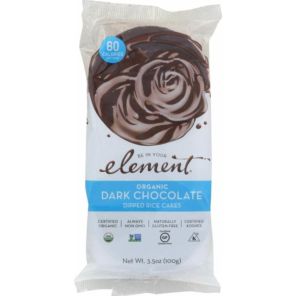 Element Snacks Element Snacks Organic Dark Chocolate Dipped Rice Cakes, 3.5 oz