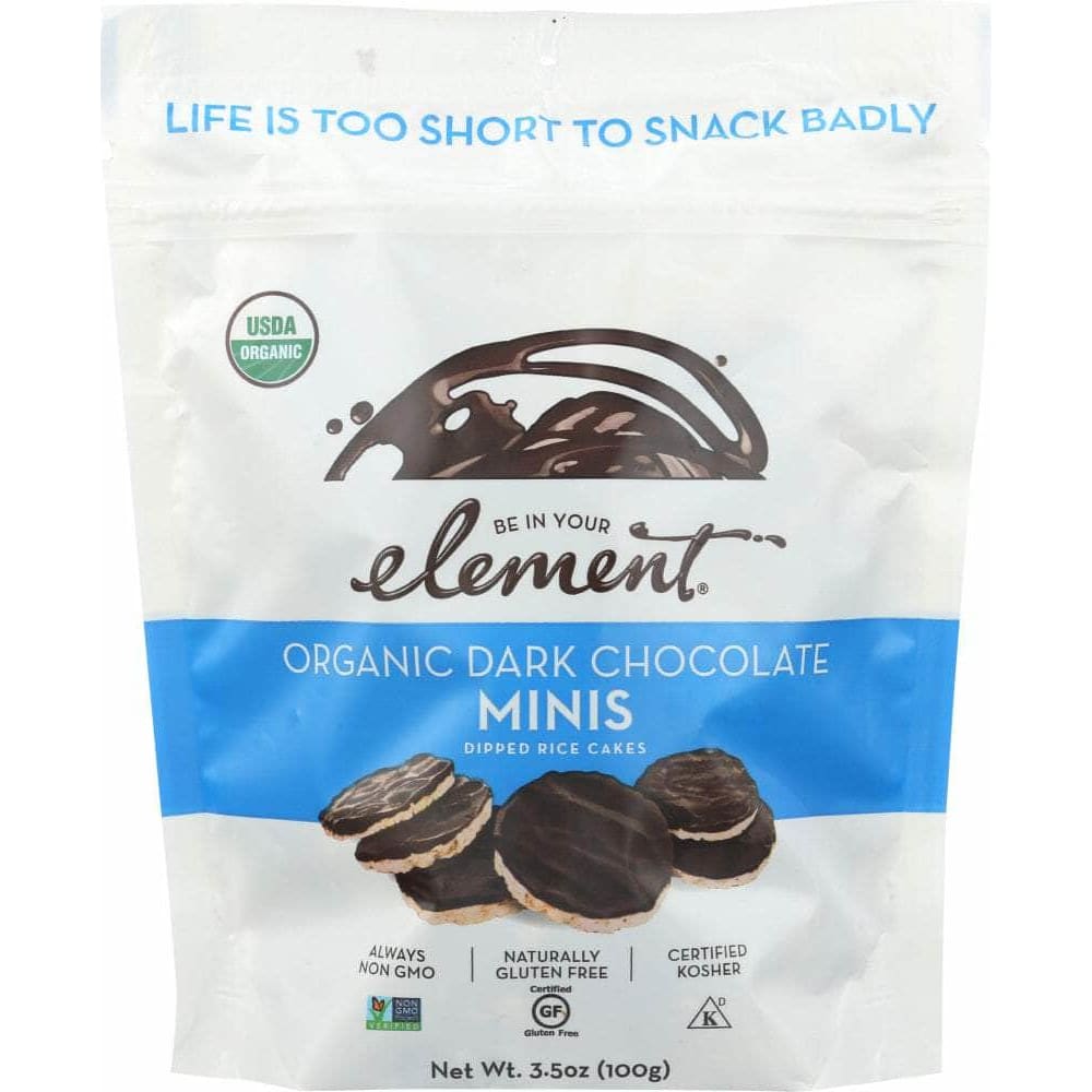 Element Snacks Element Snacks Organic Dark Chocolate Minis Dipped Rice Cakes, 3.5 oz