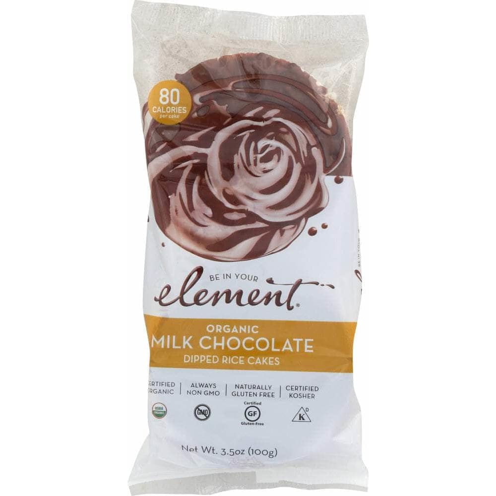 Element Snacks Element Snacks Organic Milk Chocolate Dipped Rice Cakes, 3.5 oz