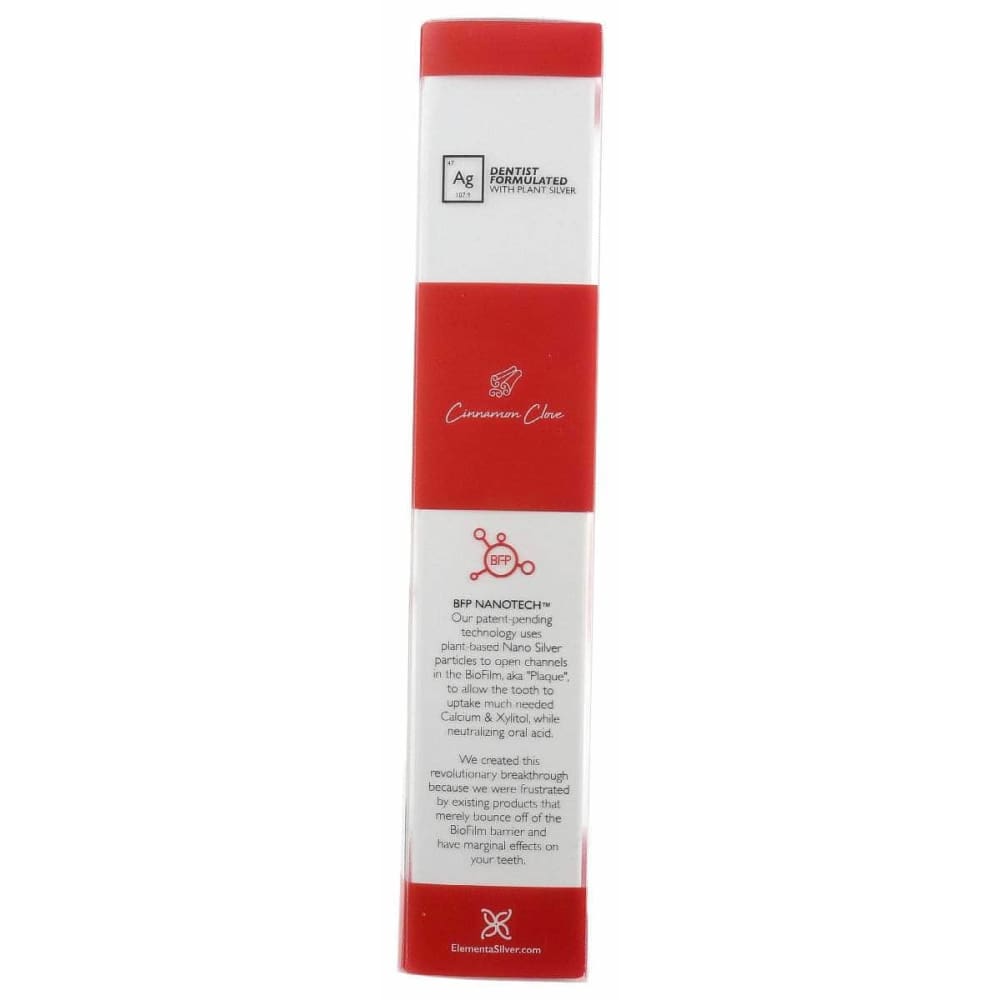 ELEMENTA SILVER Elementa Silver Nano Silver Tooth Gel Cinnamon Clove, 4 Oz