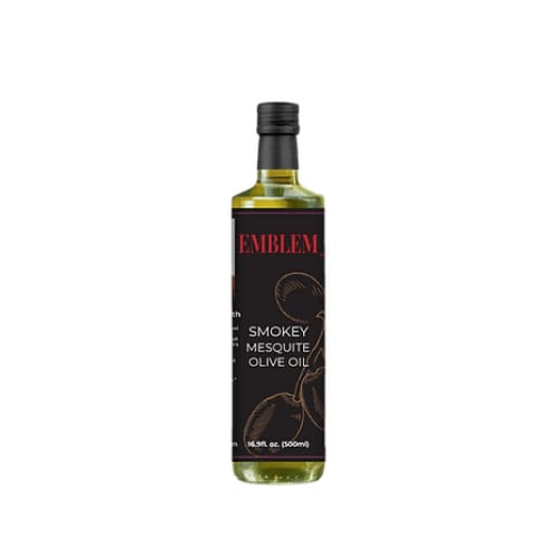 EMBLEM Grocery > Cooking & Baking > Cooking Oils & Sprays EMBLEM: Oil Olive Smokey Mesquite, 16.9 oz