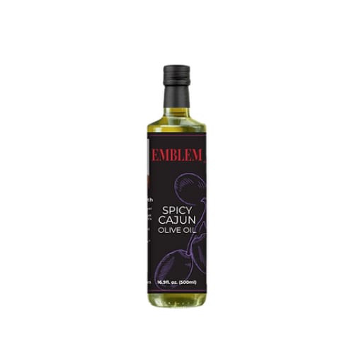 EMBLEM Grocery > Cooking & Baking > Cooking Oils & Sprays EMBLEM: Oil Olive Spicy Cajun, 16.9 oz