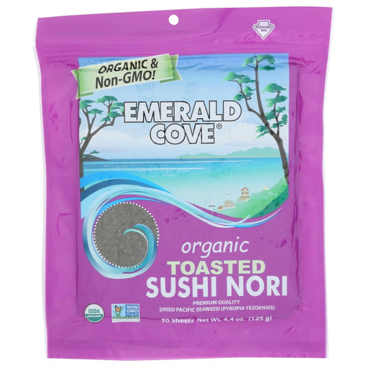 EMERALD COVE: Sush Nor Slvr Tstd Org 50 PC - Grocery > Snacks > Nuts > Seaweed Dried - EMERALD COVE