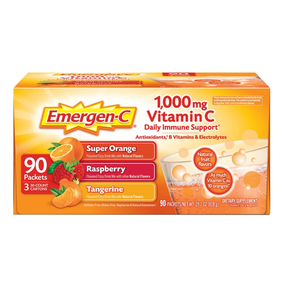 Emergen-C 1,000mg Vitamin C Dietary Supplement 90 ct. - Emergen-C