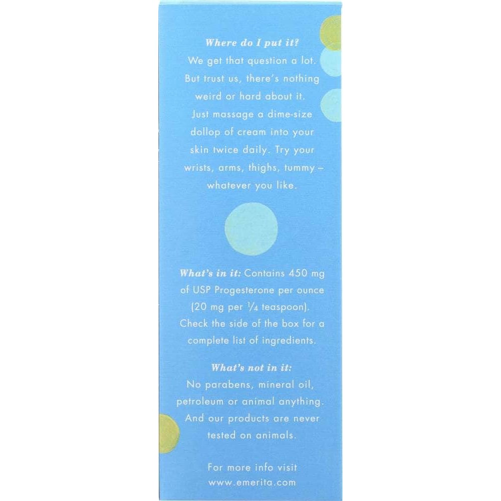 EMERITA Emerita Pro-Gest Cream, 4 Oz