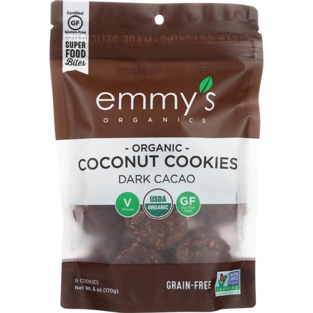 Emmys Organics Emmysorg Dark Cacao Macaroons, 6 oz