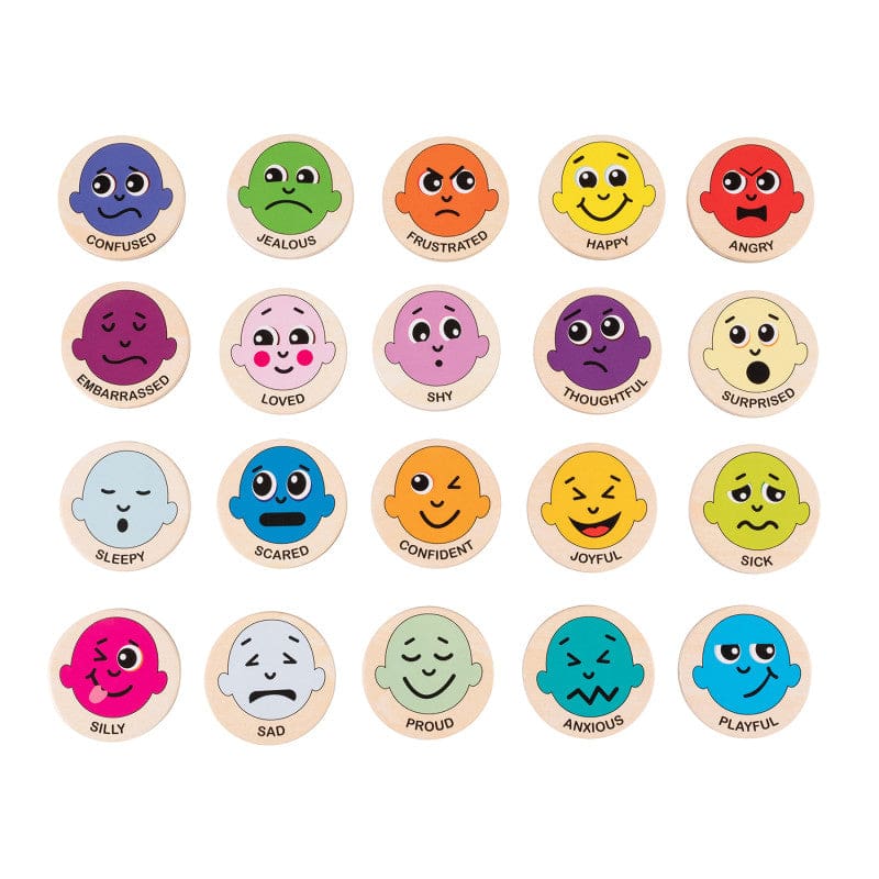 Emotions Wooden Magnets (Pack of 6) - Resources - Learning Advantage
