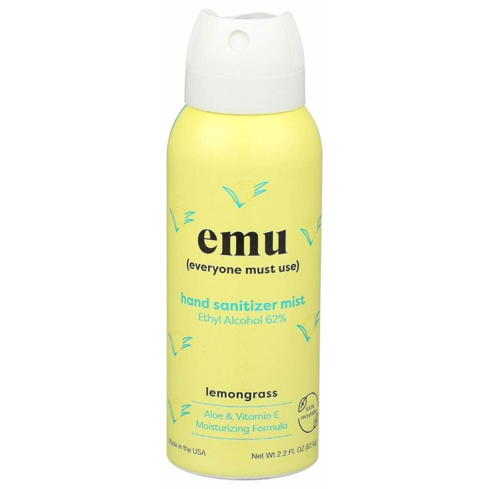 EMU Beauty & Body Care > Soap and Bath Preparations > Hand Sanitizers EMU Hand Sanitizer Mist Lemongrass, 2.2 oz