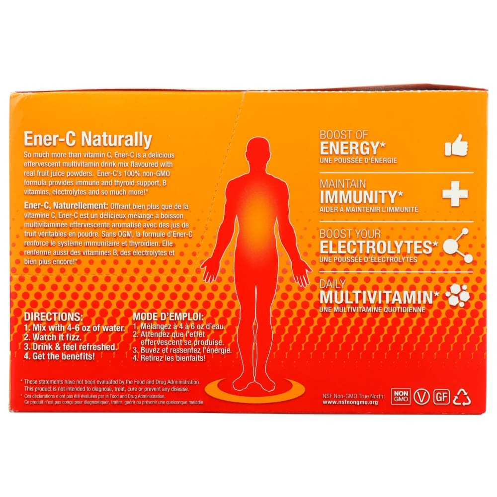 ENER C: Orange Multivitamin Drink Mix 1000mg 30 pc - Vitamins & Supplements > Vitamins & Minerals - ENER C