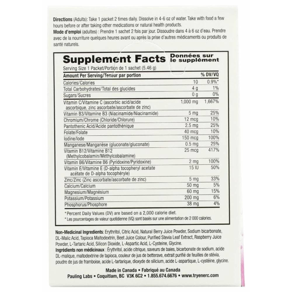 ENER C Ener C Vitamin C Sugar Free Mixed Berry Packet, 30 Pc