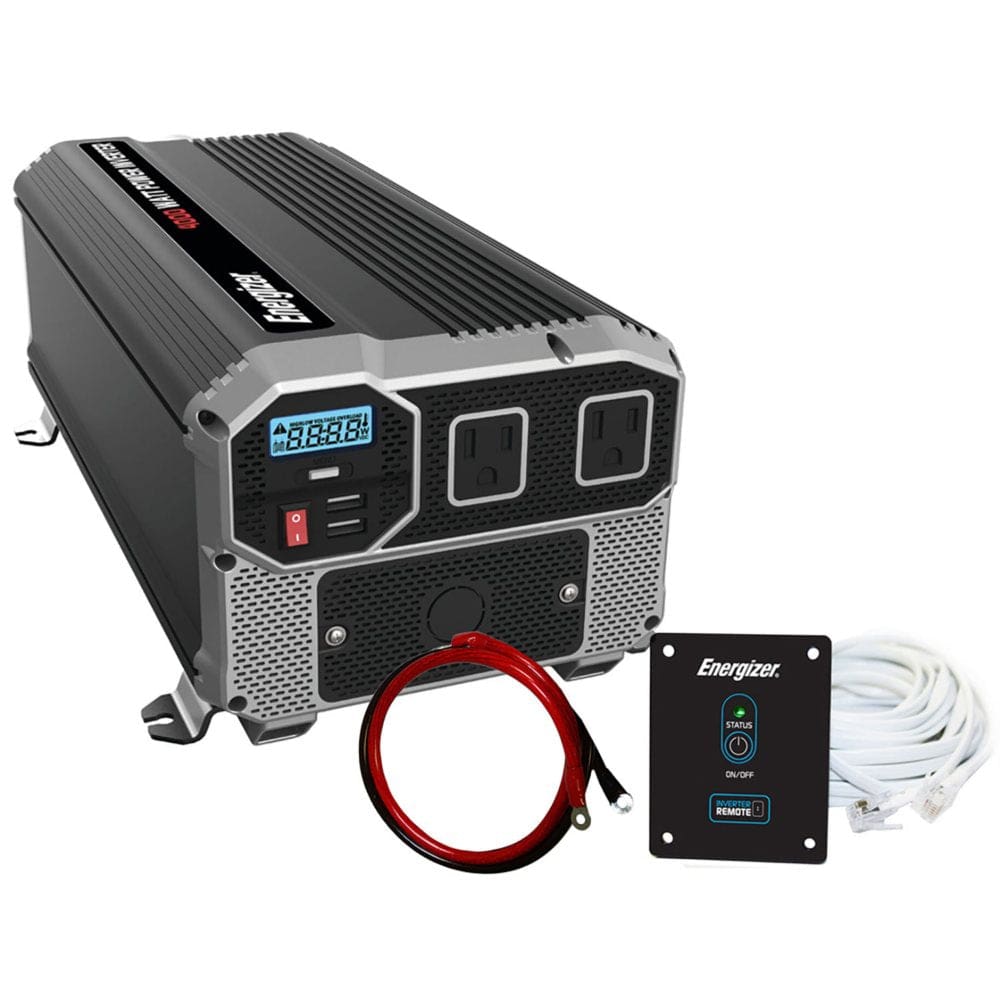 Energizer 4000 Watt 12V 60Hz Power Inverter with Remote Control - Power Inverters - Energizer
