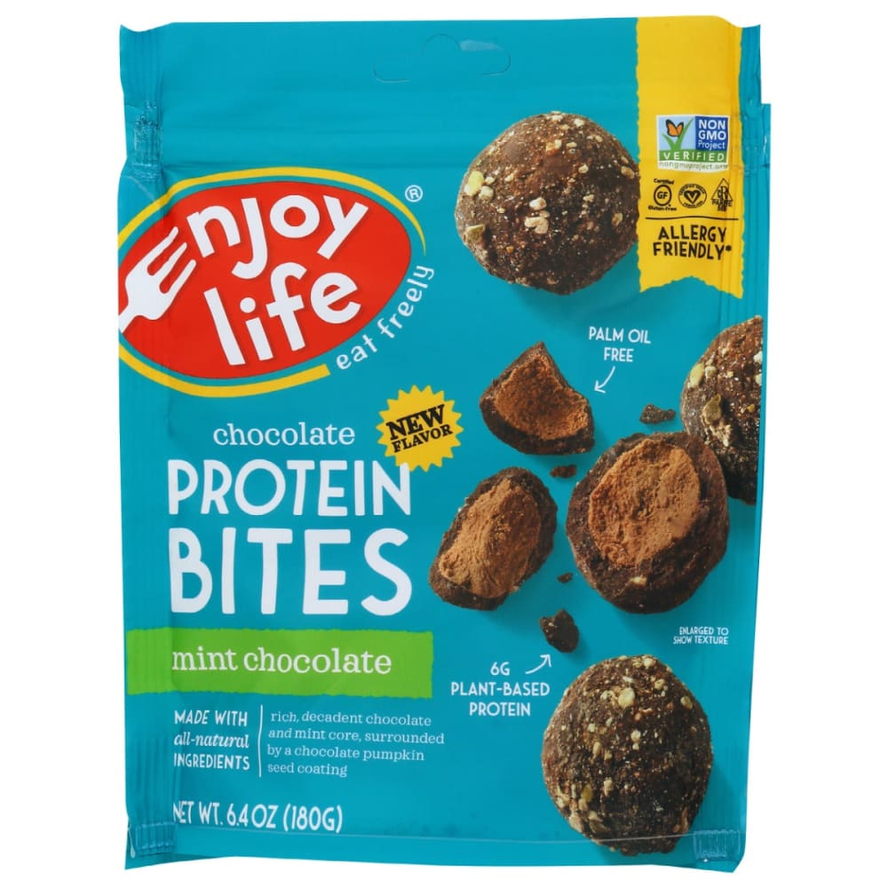 ENJOY LIFE: Mint Chocolate Protein Bites 6.4 oz (Pack of 4) - Grocery > Beverages > Coffee Tea & Hot Cocoa - ENJOY LIFE