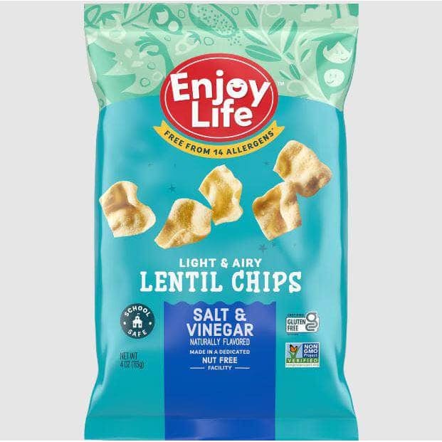 ENJOY LIFE Grocery > Snacks > Chips ENJOY LIFE: Salt Vinegar Lentil Chips, 4 oz