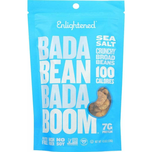 ENLIGHTENED Enlightened Bada Bean Bada Boom Sea Salt Crunchy Broad Beans, 4.5 Oz