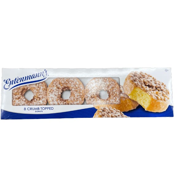 Entenmann's Entenmann's Crumb Topped Donuts, 8 count