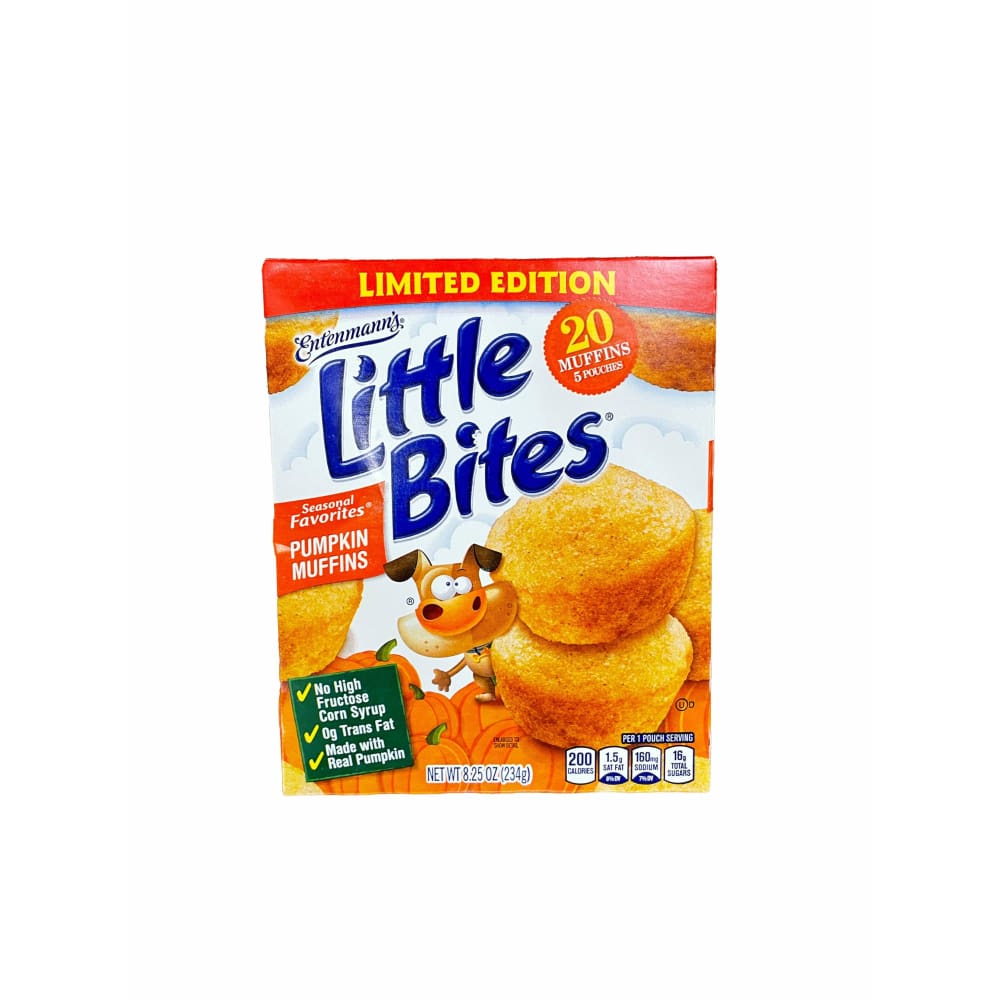 Entenmann's Entenmann's Little Bites Seasonal Limited Edition Pumpkin Mini Muffins, 5 pouches, 8.25 oz