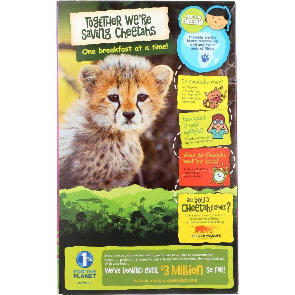 Natures Path Envirokidz Organic Cereals Kids Cheetah Organic, 10 oz