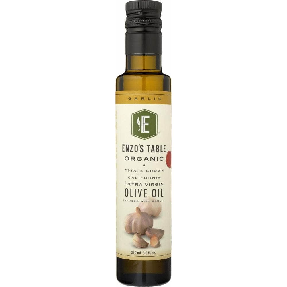 ENZOS TABLE ORGANIC Enzo'S Table Organic Extra Virgin Olive Oil - Garlic Infused, 250 Ml