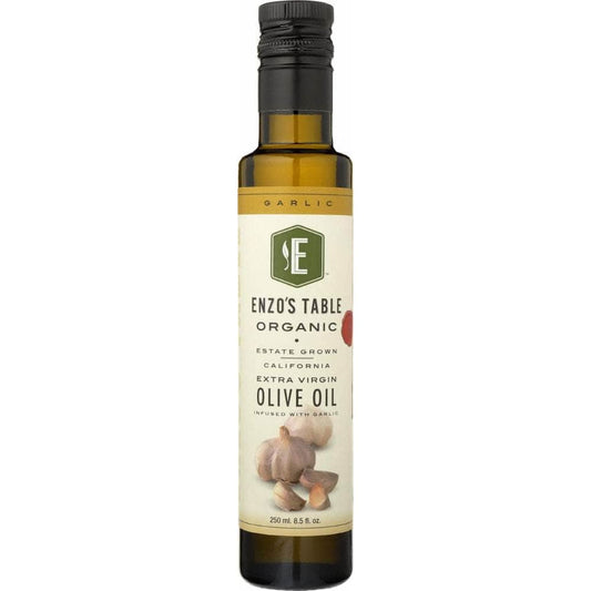 ENZOS TABLE ORGANIC Enzo'S Table Organic Extra Virgin Olive Oil - Garlic Infused, 250 Ml