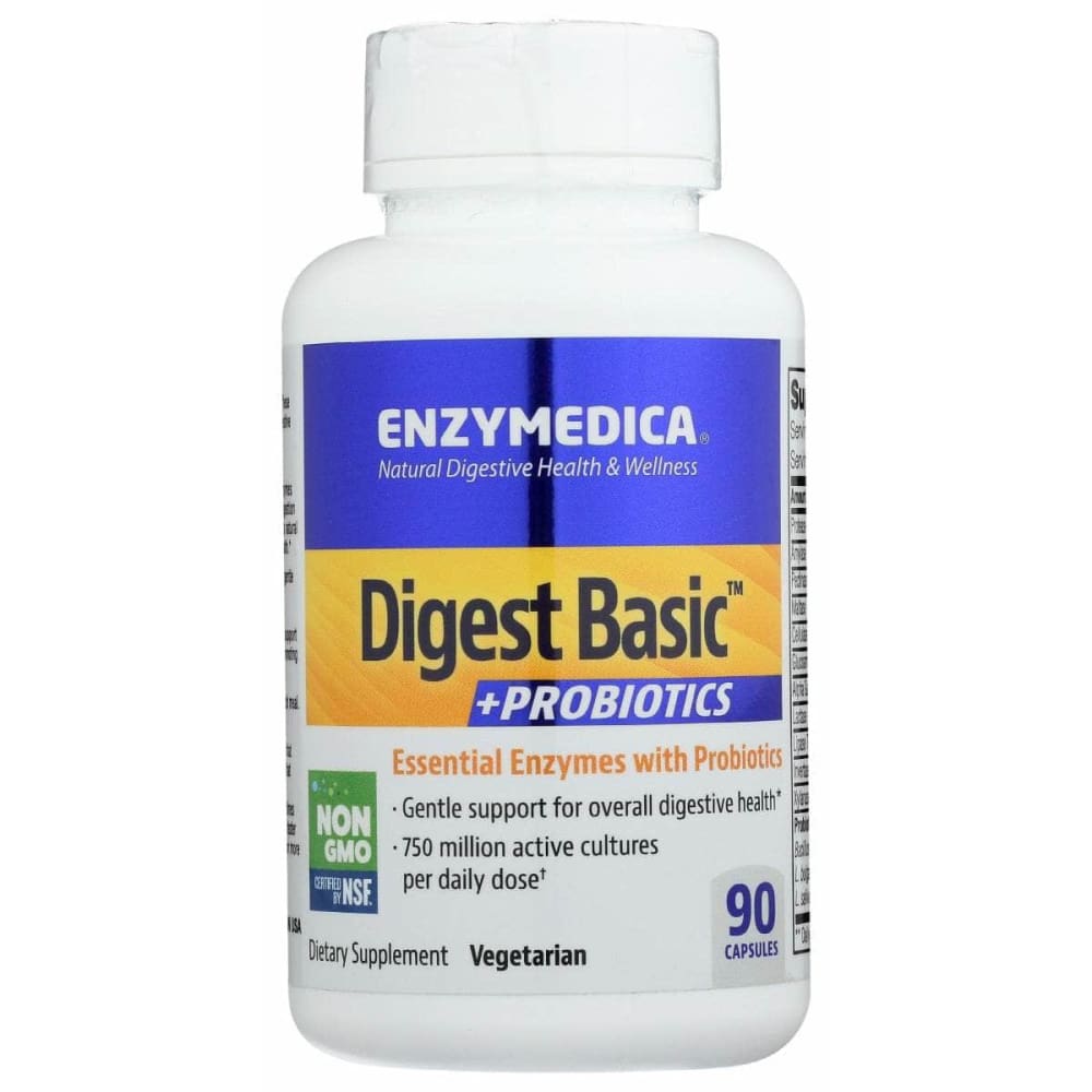 ENZYMEDICA Vitamins & Supplements > Digestive Supplements ENZYMEDICA Digest Basic Plus Probiotics, 90 cp