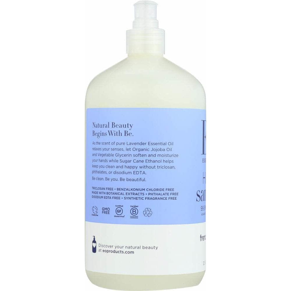Eo Essential Oils Eo  Hand Sanitizer Gel Lavender, 32 oz
