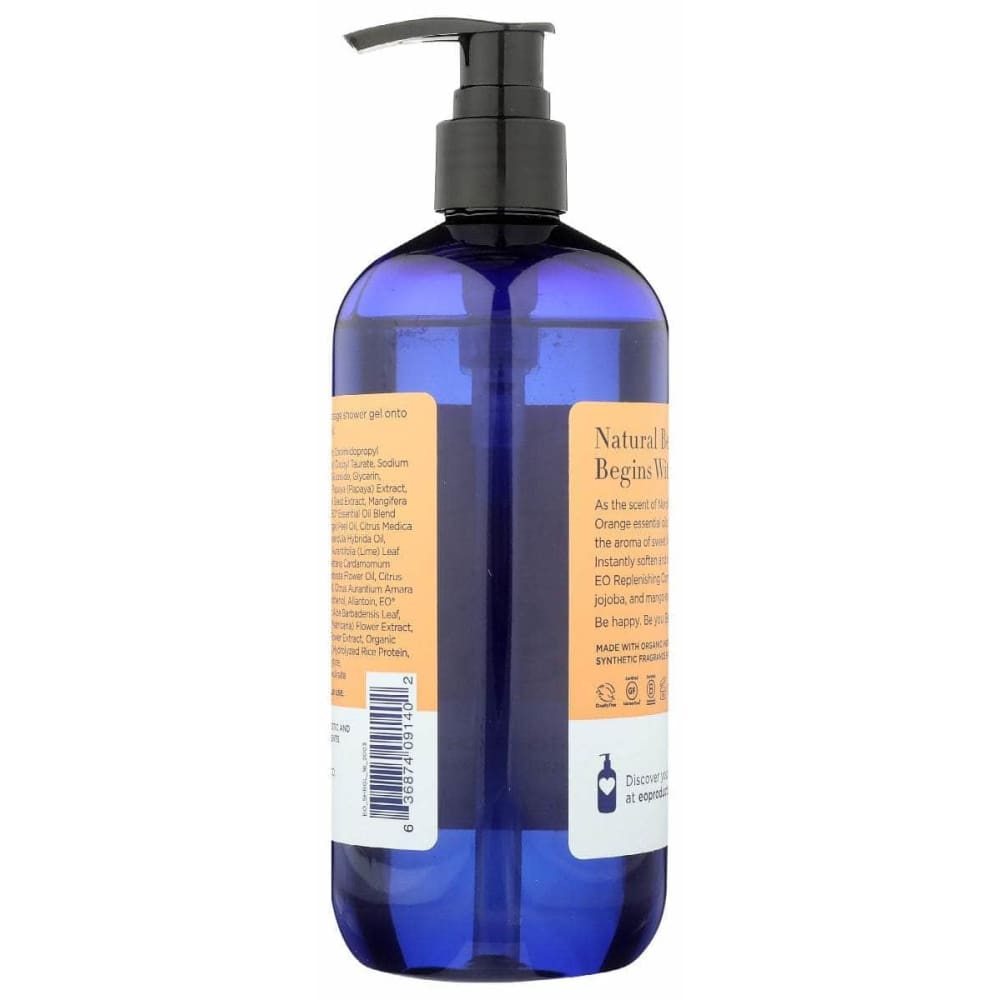 EO Orange Blossom and Vanilla Shower Gel, 16 oz (Case of 2) ShelHealth