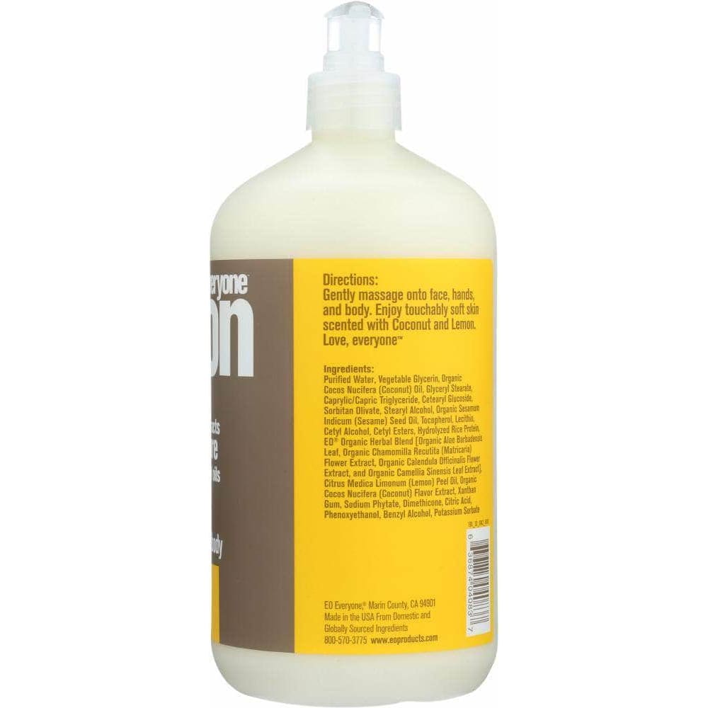 Everyone Eo Products Everyone 3-in-1 Coconut + Lemon Lotion, 32 oz