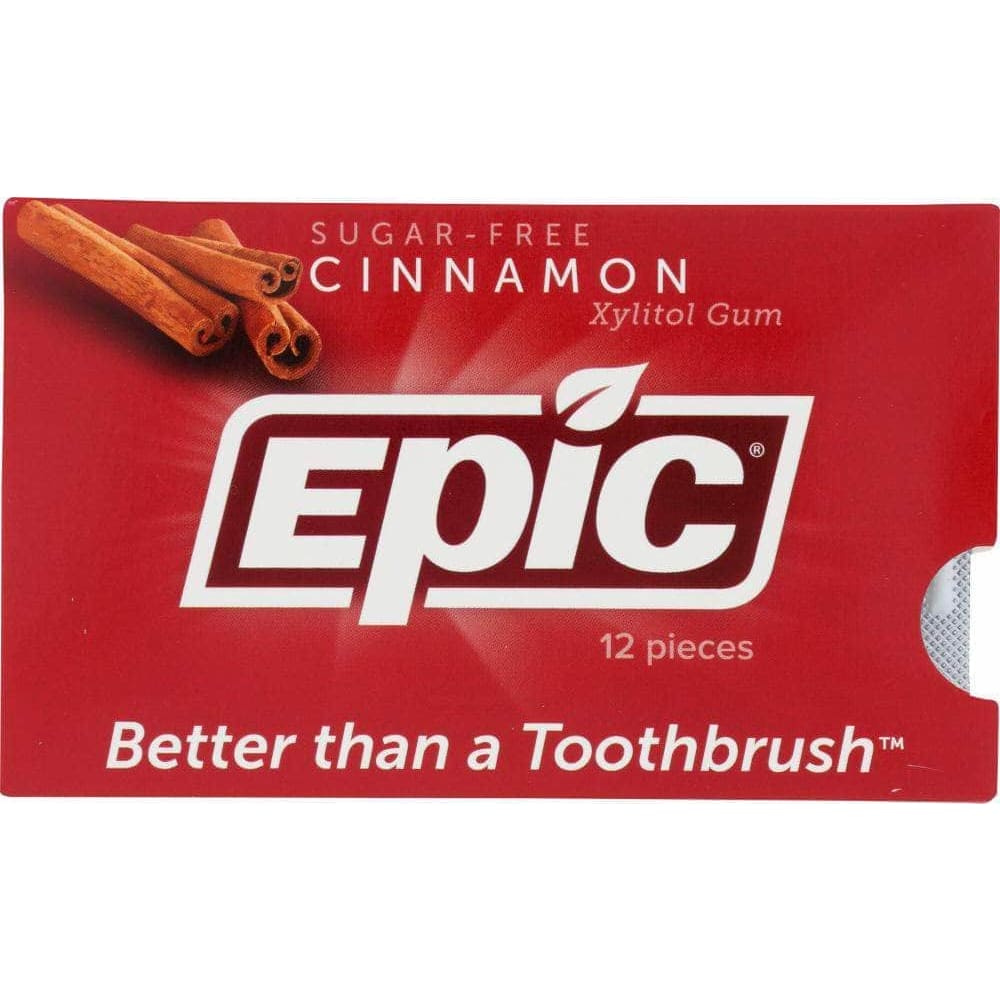 Epic Dental Epic Dental Cinnamon Xylitol Gum, 12 pc