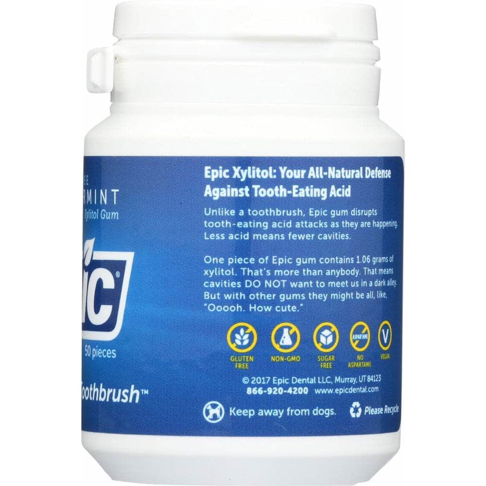 EPIC DENTAL Epic Dental Gum Peppermint Xylitol, 50 Pc
