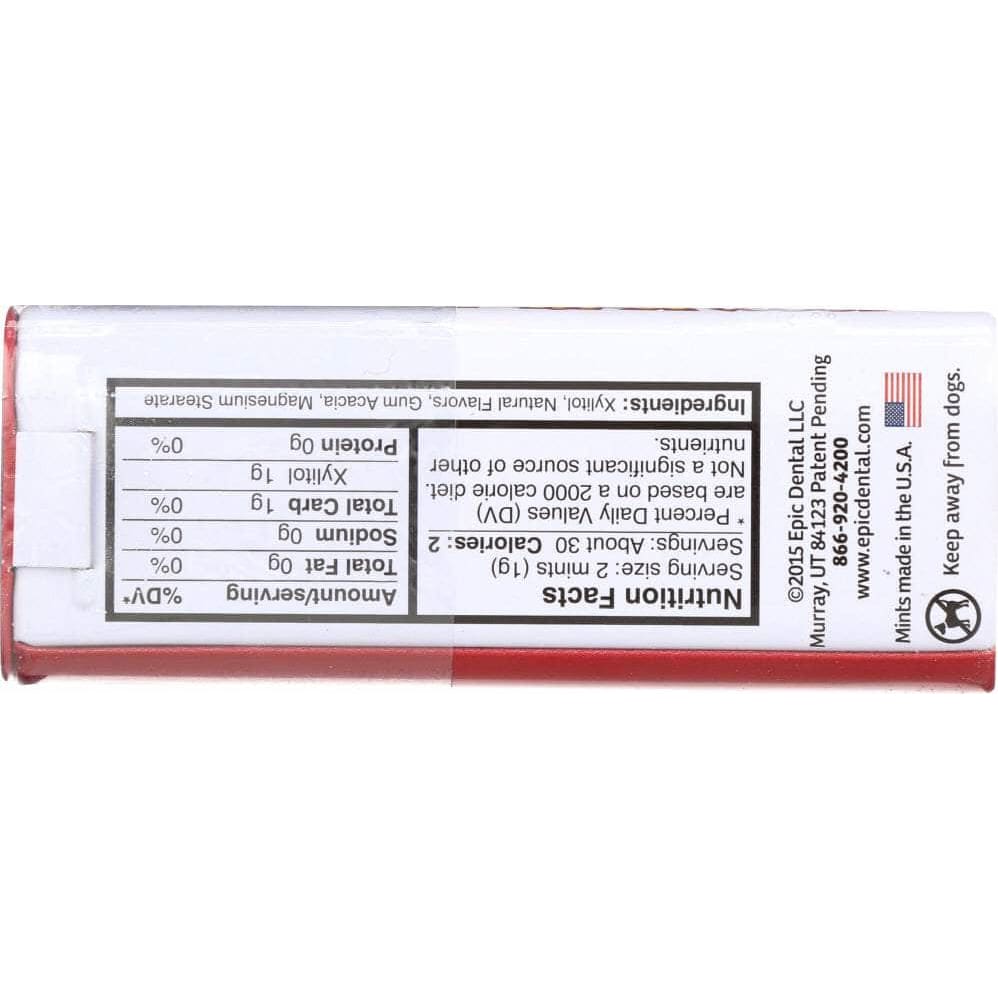 Epic Dental Epic Dental Mint Cinnamon Xylitol, 60 pc