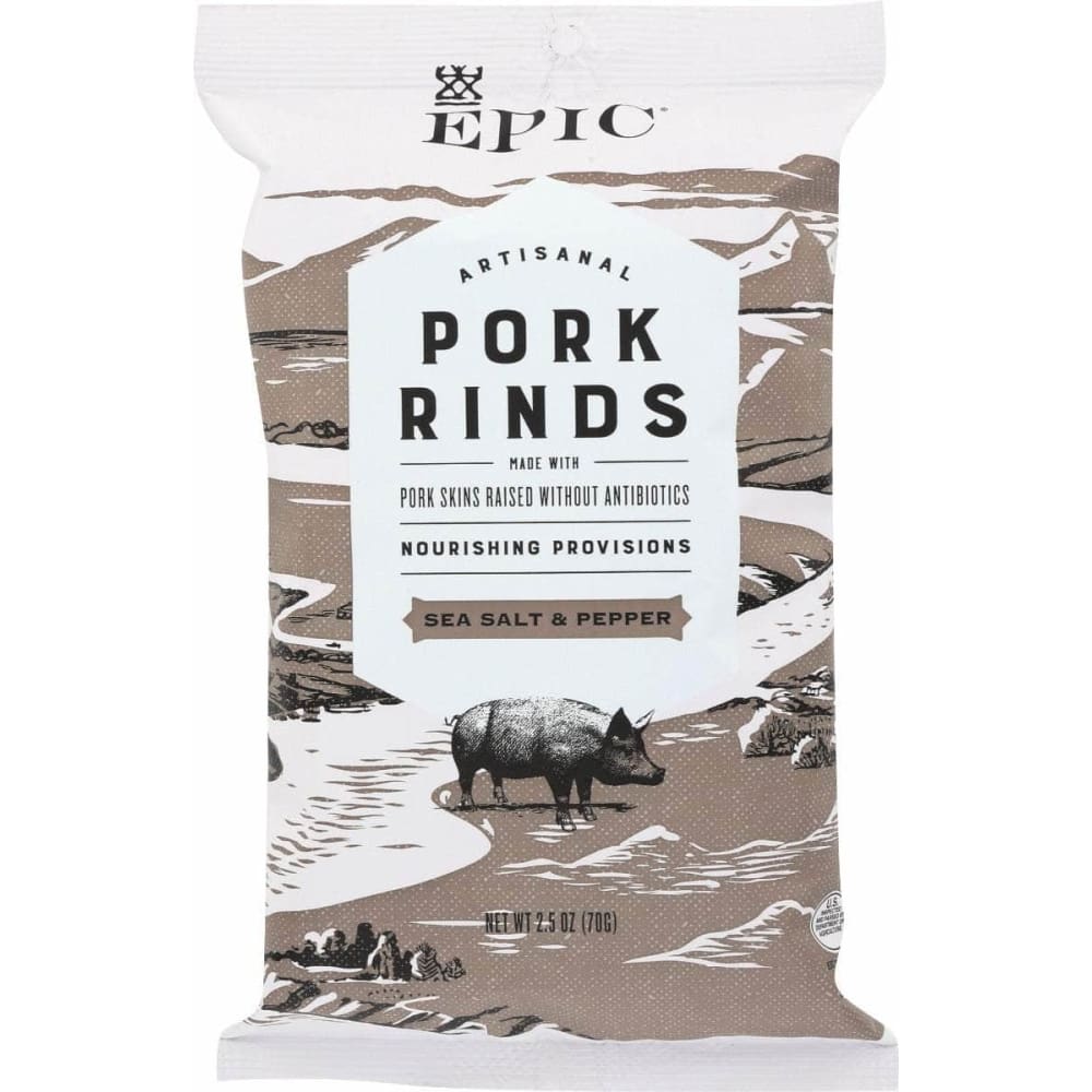 EPIC EPIC Pork Rind Sea Slt Ppr, 2.5 oz