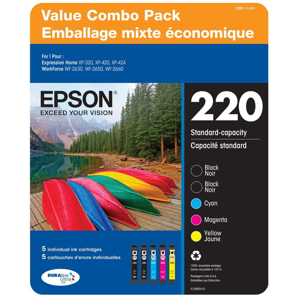 Epson T220 Series Ink Combo Pack - Ink Cartridges - Epson