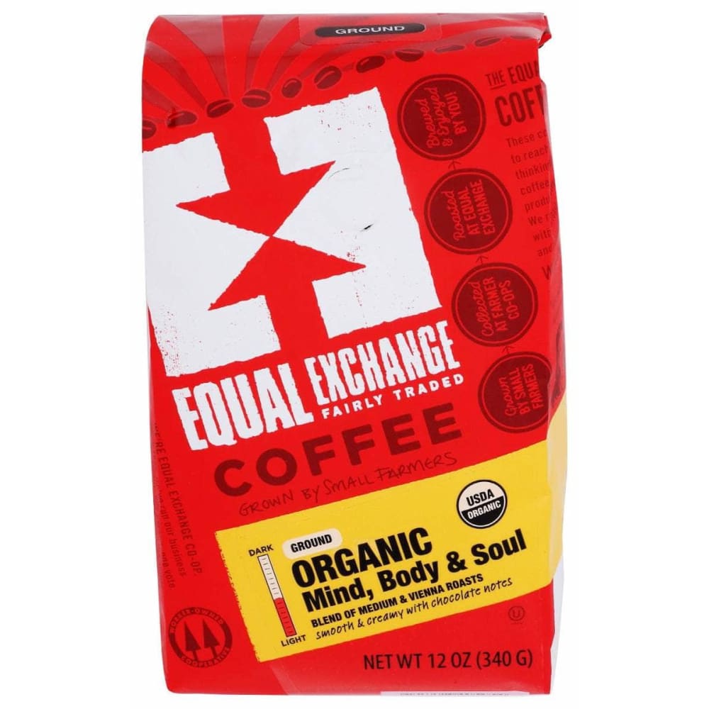 EQUAL EXCHANGE Equal Exchange Coffee Ground Mind Body Soul Organic, 12 Oz