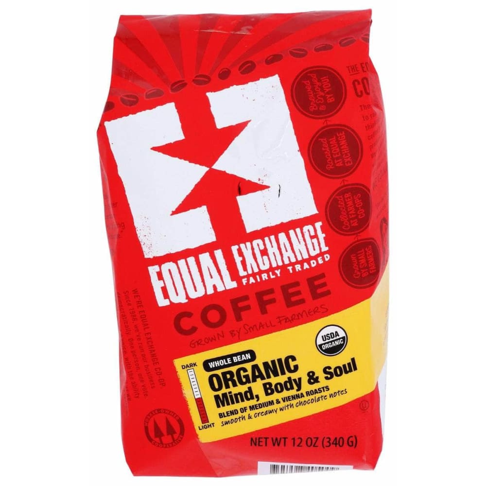 EQUAL EXCHANGE Equal Exchange Coffee Whole Bean Mind Body And Soul Organic, 12 Oz