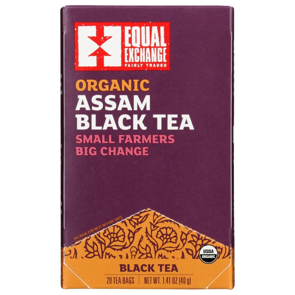 EQUAL EXCHANGE: Organic Assam Black Tea 20 bg (Pack of 5) - Beverages > Coffee Tea & Hot Cocoa - EQUAL EXCHANGE