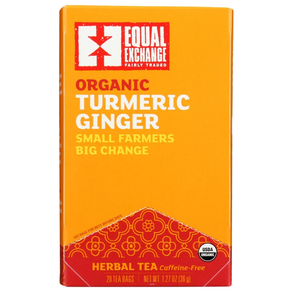 EQUAL EXCHANGE: Organic Turmeric Ginger 20 bg (Pack of 5) - Beverages > Coffee Tea & Hot Cocoa - EQUAL EXCHANGE