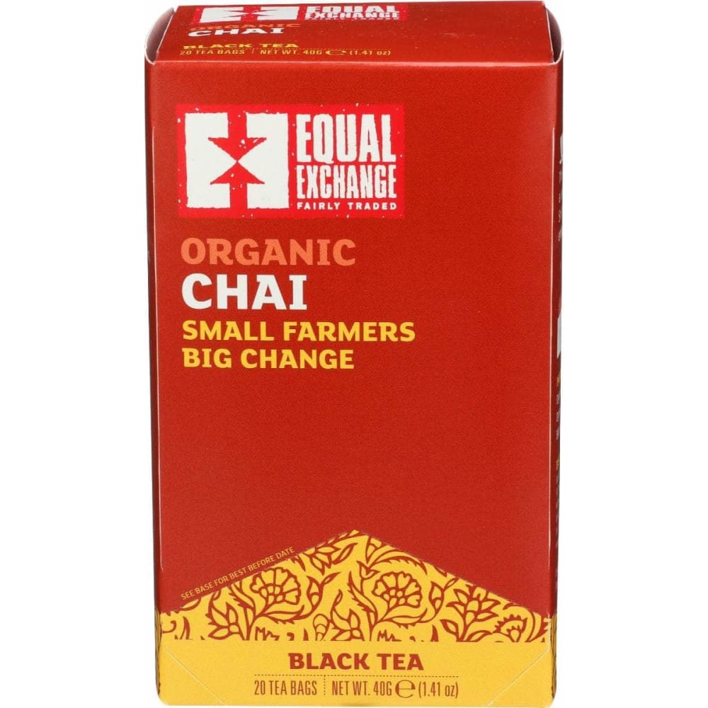 EQUAL EXCHANGE Equal Exchange Tea Chai Black Organic, 20 Bg