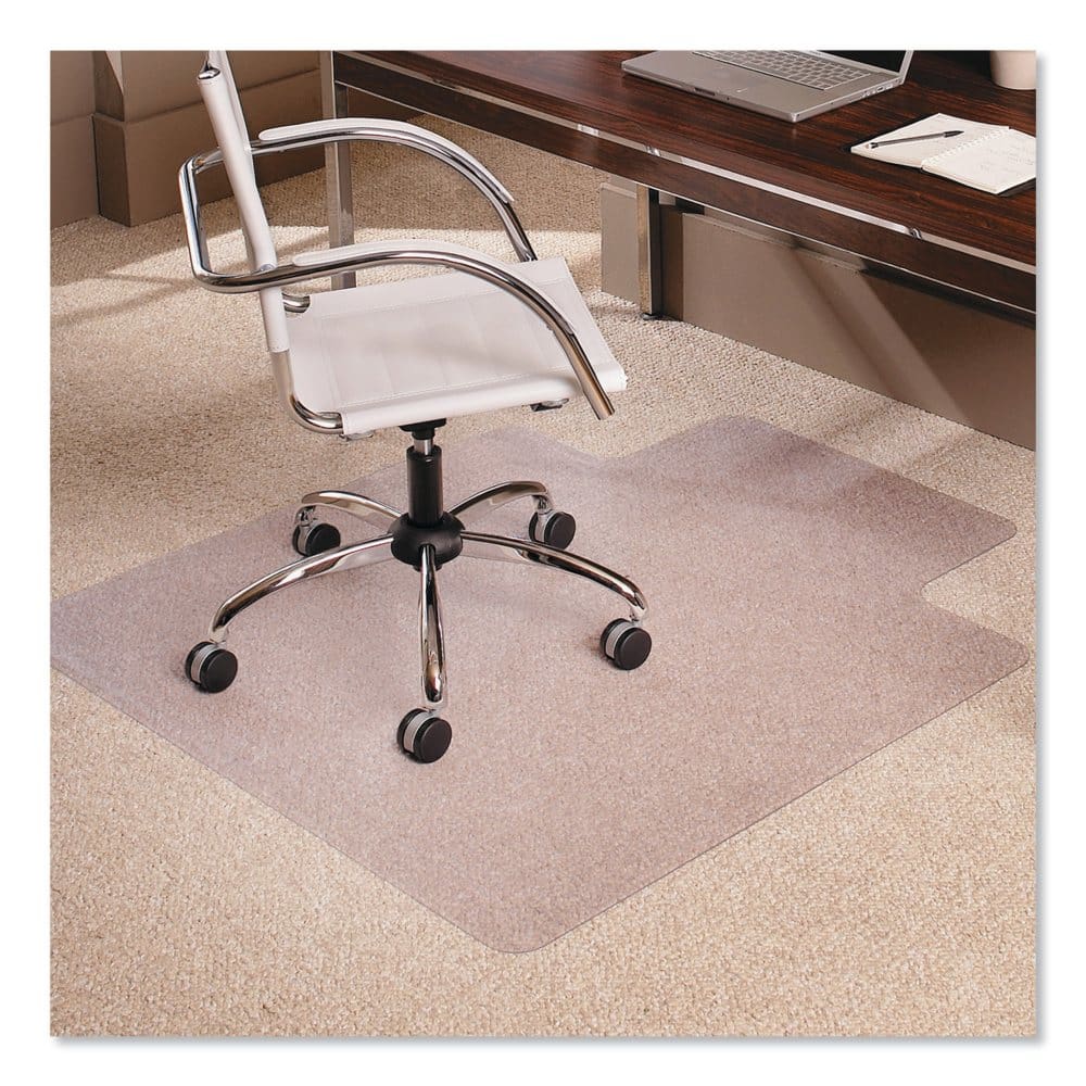 ES Robbins® Multi-Task Series AnchorBar Chair Mat for Carpet up to 0.38 45 x 53 Clear - Office Chairs - ES