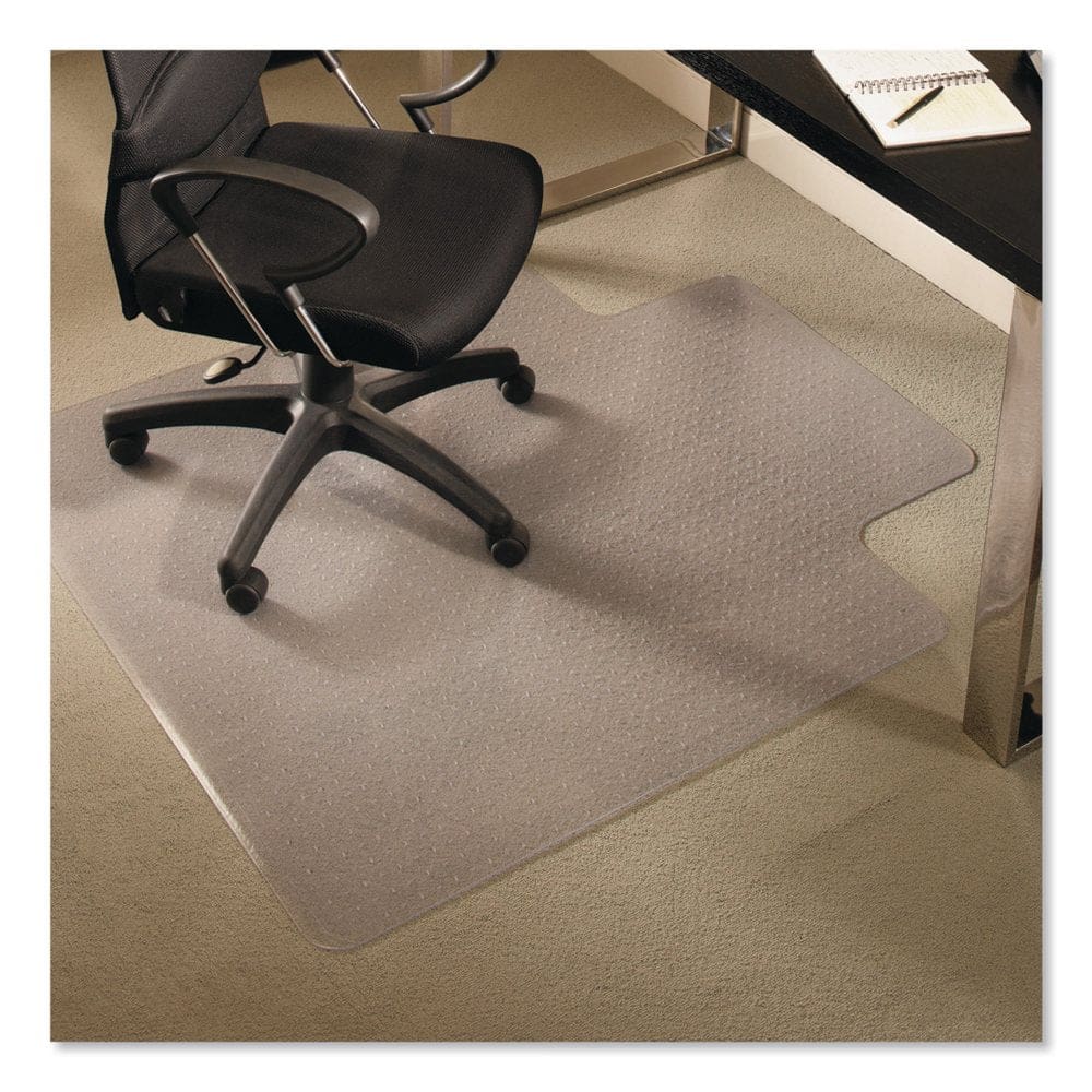 ES Robbins® EverLife Chair Mats for Medium Pile Carpet With Lip 36 x 48 Clear - Office Chair Mats - ES