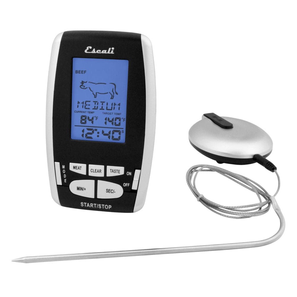 Escali DHRW2 Wireless Thermometer and Timer with 40 inch probe - Food Preparation - Escali