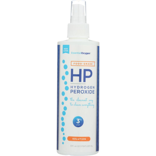 ESSENTIAL OXYGEN: Hydrogen Peroxide 3% 8 oz (Pack of 4) - TOPICAL OTC FIRST AID - ESSENTIAL OXYGEN