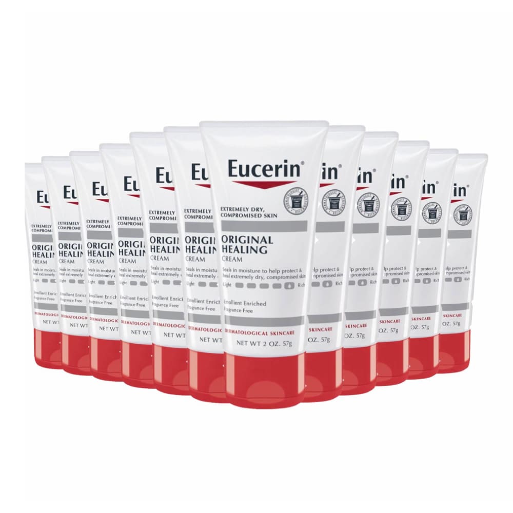 Eucerin Original Healing Rich Creme - 2 Oz 12 Pack - Facial Creams & Moisturizers - Eucerin
