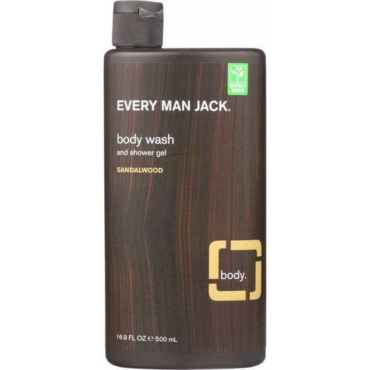 EVERY MAN JACK Every Man Jack Body Wash & Shower Gel Sandalwood, 16.9 Oz