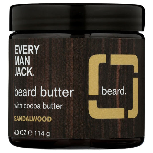 EVERY MAN JACK: Butter Beard Sandalwood 4 oz (Pack of 3) - Beauty & Body Care > Hair Care - EVERY MAN JACK